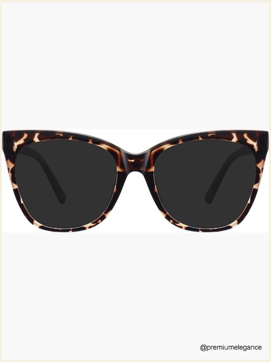 Large Cat Eye Polarized Sunglasses with UV Protection main image 7